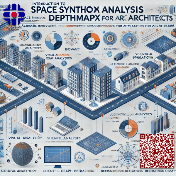 A Visually Appealing Infographic For An Online Architectural Course Titled 'Space Syntax Analysis Using DepthmapX For Architects