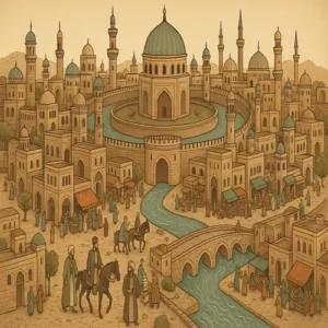 ساخت و سازمان شهر از قرن یکم هجری تا قرن چهارم هجری 500