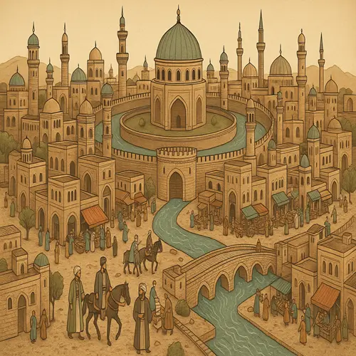 ساخت و سازمان شهر از قرن یکم هجری تا قرن چهارم هجری 500