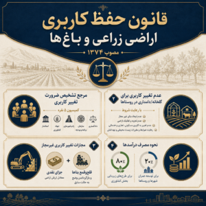 قانون حفظ کاربری اراضی زراعی و باغ‌ها | مصوب 1374
